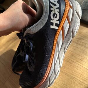 Hoka Navy and Orange Men’s Running Shoe